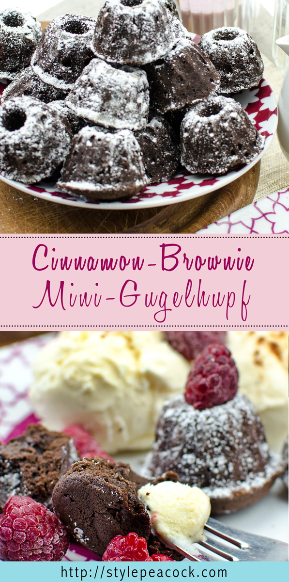 Mini Cinnamon Brownie Gugelhupf | Yummy Gugelhupf Brownies mit Zimt für Schokoladen-Fans