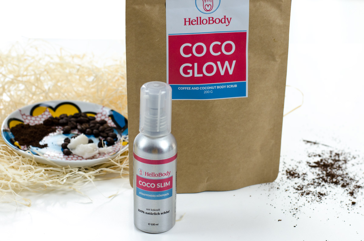 HelloBody Coco Glow Body Scrub & CoCo Slim Körperöl