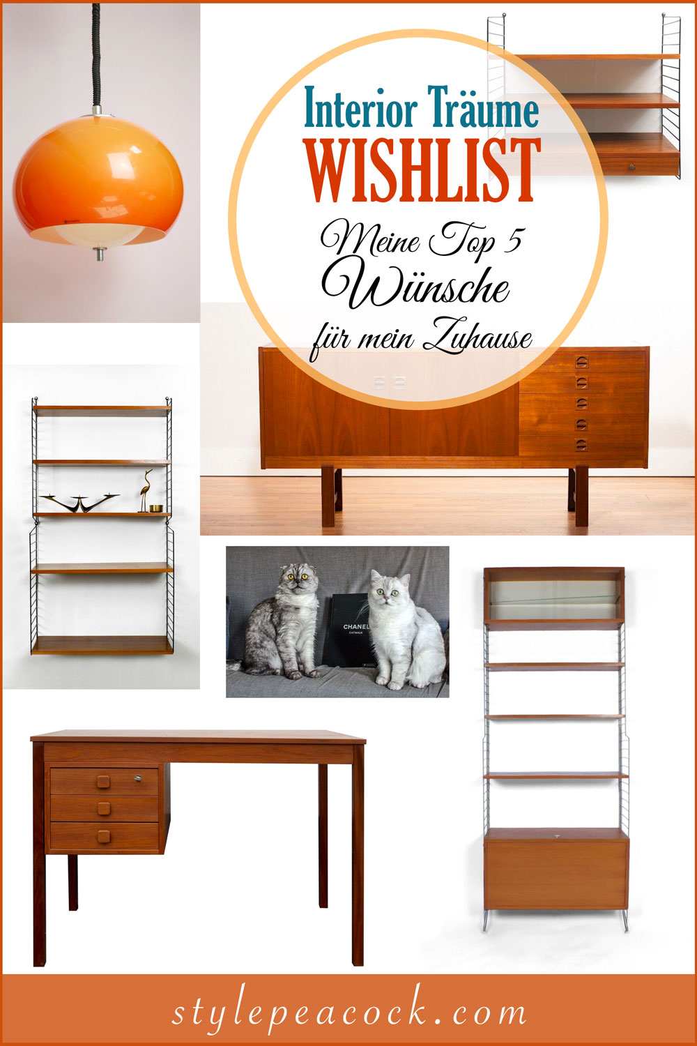 [anzeige] Wishlist Interior Top 5 | Von der Deckenlampe, über Schreibtisch udn regal bis hin zum Vintage Sideboard