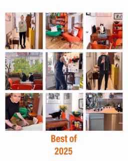 Happy new year 🥂❤️. Die Nacht ist überstanden, vor allem Freddy hat unter dem Geböllere sehr gelitten und bereits seit mittags hinten im Regal gekauert. Die arme Maus hat weder gefressen, getrunken noch war sie auf Toilette. Die ganze Straße war eingenebelt und der Krach ging bis fünf Uhr morgens. 
Für Tiere und mit Tieren ist Silvester einfach kein Spaß. 
Ein Jahr lebe ich nun in der neuen Wohnung in Berlin und freue mich an jeden Tag darüber, diesen Schritt gegangen zu sein. 
Stehen bei euch in diesem Jahr große Veränderungen an? Wie habt ihr Silvester verbracht?
Ich wünsche euch allen ein wunderschönes 2026!

#happynew2026 #neuesjahr2026 #bestof2025 #bestofnine2025 #berlineraltbau